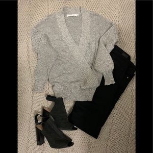 ASTR the Label Stephanie Surplice Sweater
